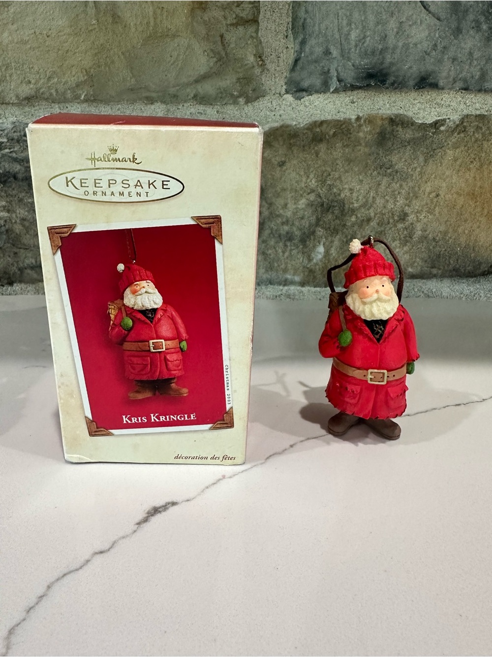 Hallmark Keepsake Ornament 2003 Kris Kringle Santa Claus Box Memory Card PR2917